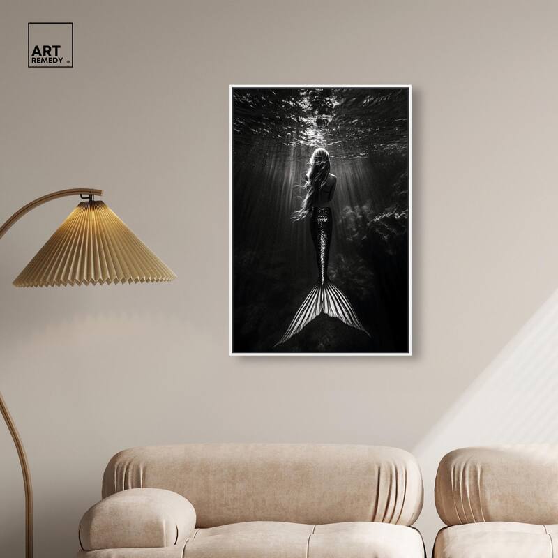 Mermaid Night Canvas by Art Remedy