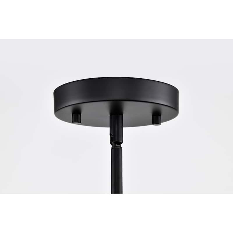 Leila 19 Inch Clear Globe Shade Modern Linear Chandelier 4 Light - N/A