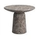 preview thumbnail 27 of 29, Studio London Faux Travertine Bistro Table Maddox Concrete Patio Table - 35.4"W x 35.4"D x 29.5"H