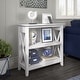 preview thumbnail 14 of 50, Key West Small 2 Shelf Bookcase by Bush Furniture Pure White Oak