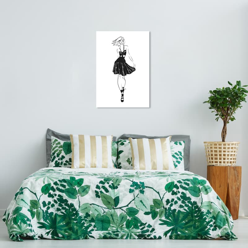 Wynwood Studio Canvas Fashion and Glam Fashion Runway 1 Black and Glam Wall Art Canvas Print - 36 x 24