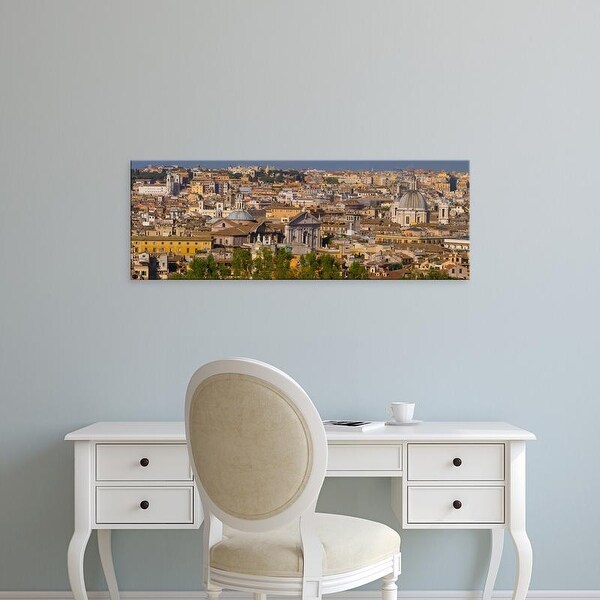 Easy Art Prints Panoramic Images's 'High angle view of a cityscape, Rome, Lazio, Italy' Premium Canvas Art