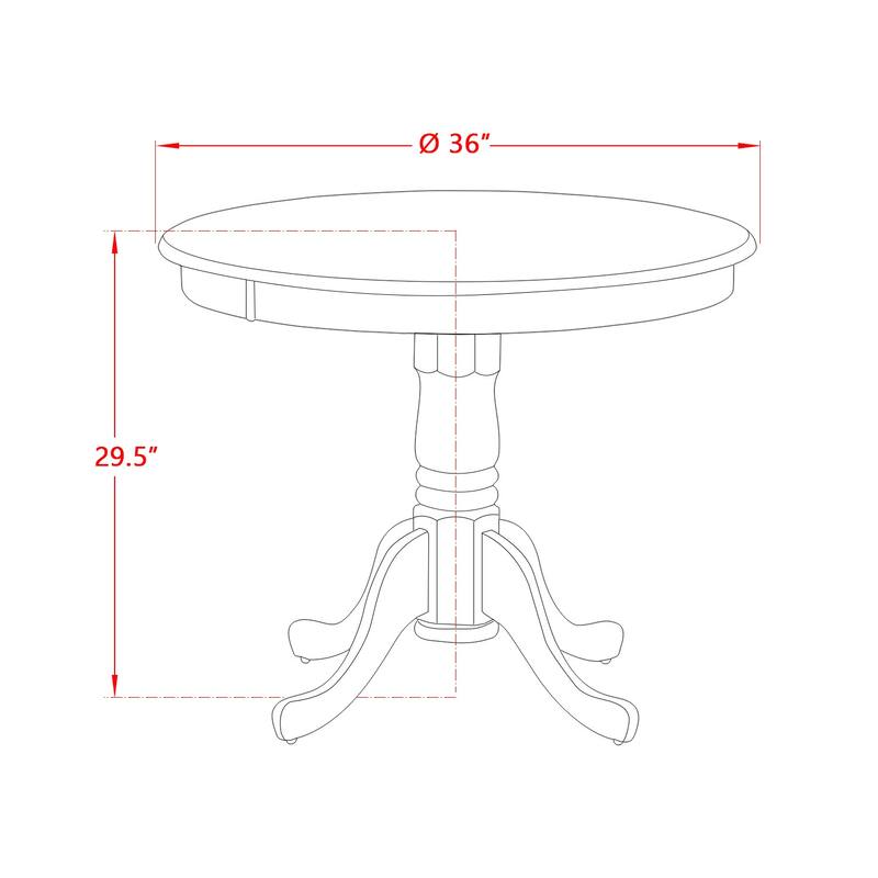 3-Piece Linen White Finish Solid Wood Top - Button Tufted Dining Room Set - Seats 4