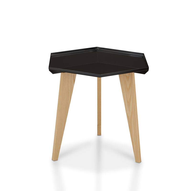 Keln Contemporary 19-inch Metal Geometric Side Table by Furniture of America
