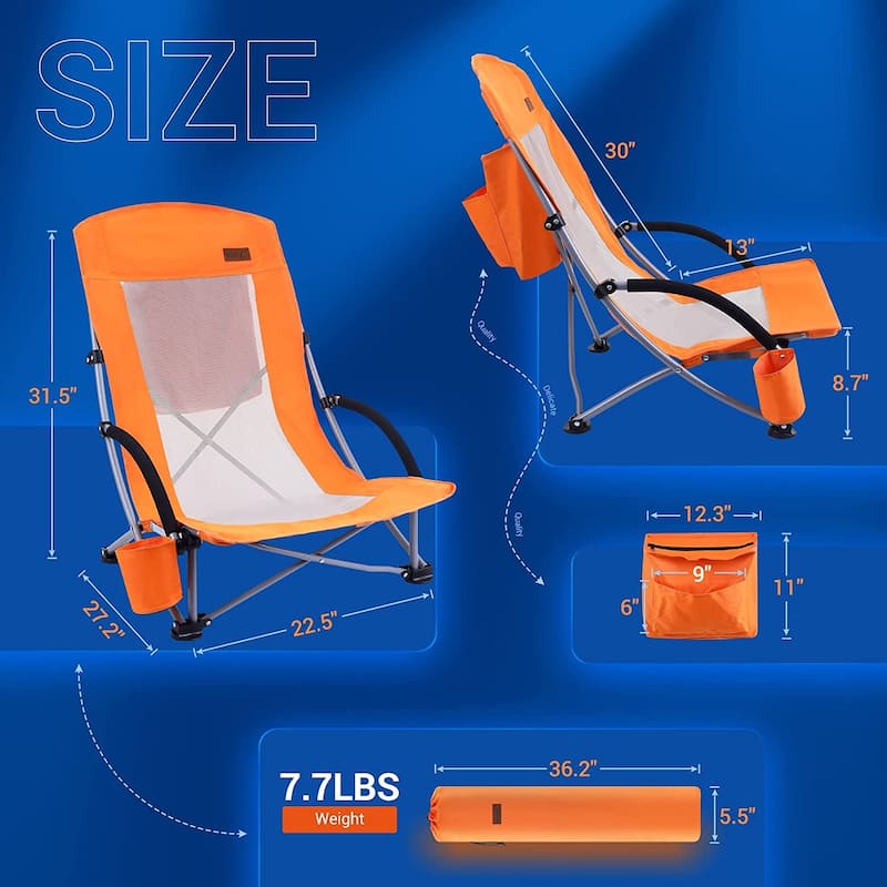 High Back Folding Beach Chair