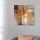 preview thumbnail 6 of 6, iCanvas "Silver and Amber Crop " by Silvia Vassileva Canvas Print 26x26x1.5