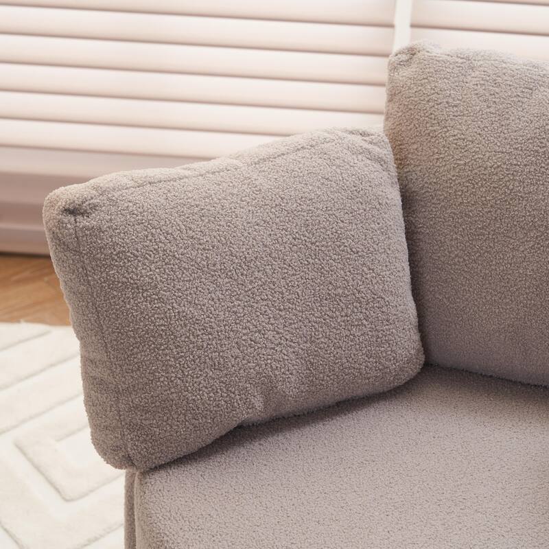 Multifunctional Teddy Fabric Chair for Living Room