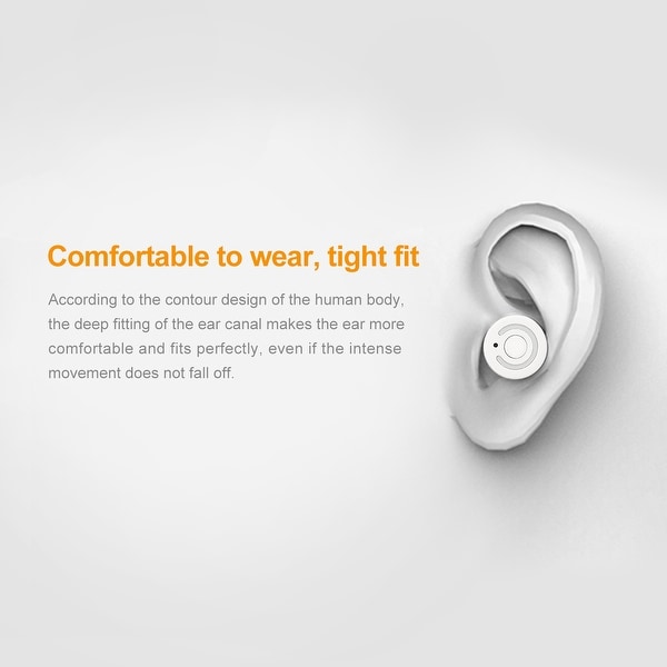 Mini TWS Wireless Earphones Twins Stereo In-Ear Earbuds Bluetooth Headsets Silver. Opens flyout.