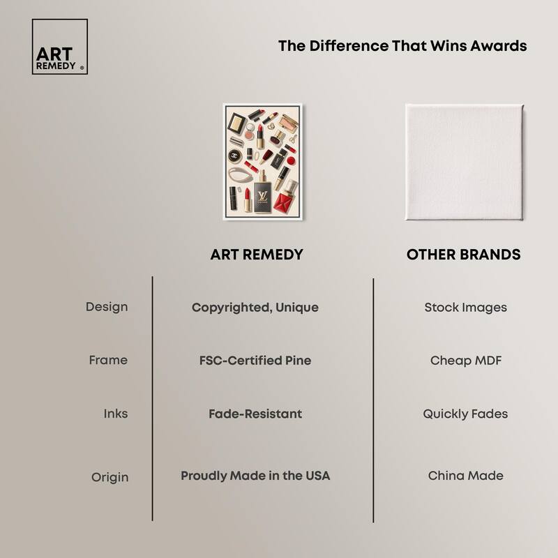 Luxury Makeup Collection Canvas by Art Remedy