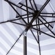 preview thumbnail 10 of 13, SAFAVIEH Outdoor Living Vienna 9Ft Round Double Top Crank Umbrella