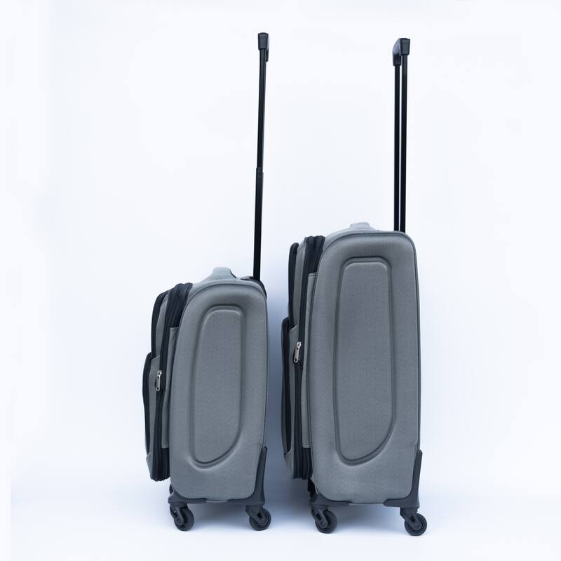 (20+24) Two-piece suitcase suitcase set Oxford trolley case without password lock universal wheel