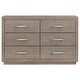 preview thumbnail 17 of 21, Kenora 6-drawer Dresser and Mirror Barley Brown