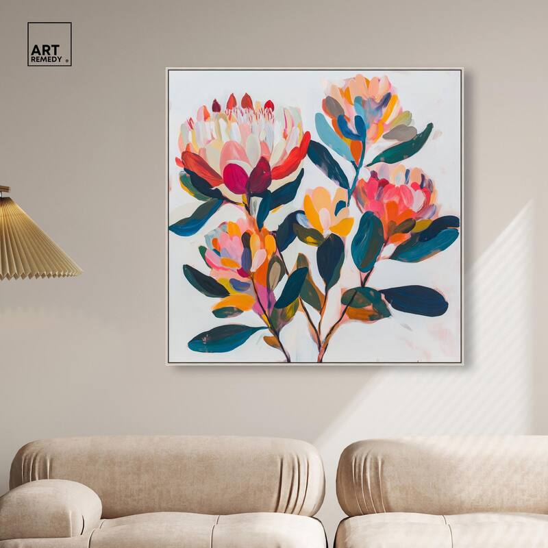 Contemporary Flora I Canvas by Art Remedy