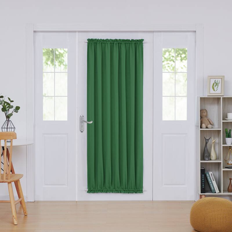 Deconovo French Door Curtain with Rod Pocket and Tieback 1 Panel