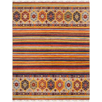 SAFAVIEH Hand-knotted Nomad Bozanka Southwestern Tribal Wool Rug
