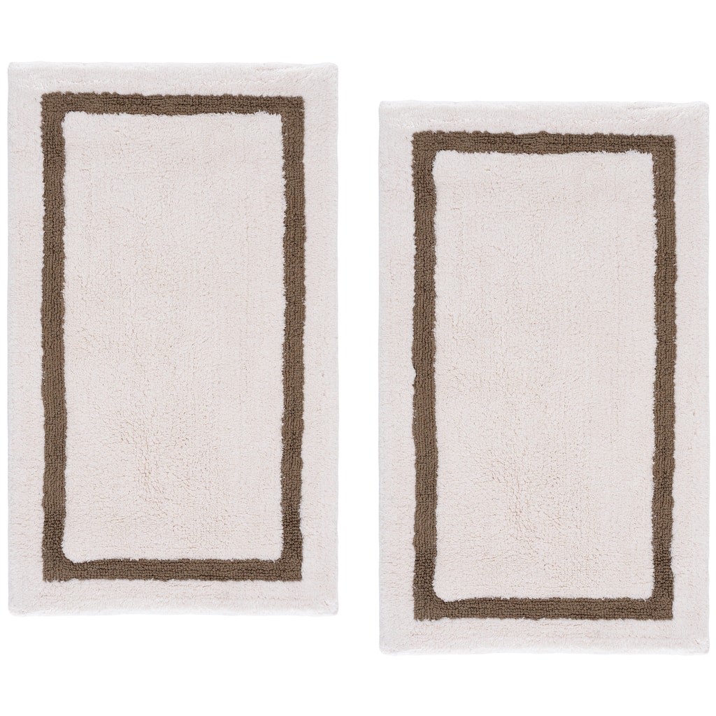 SAFAVIEH Home Avery Classic Boarder Bathmat (Set of 2)