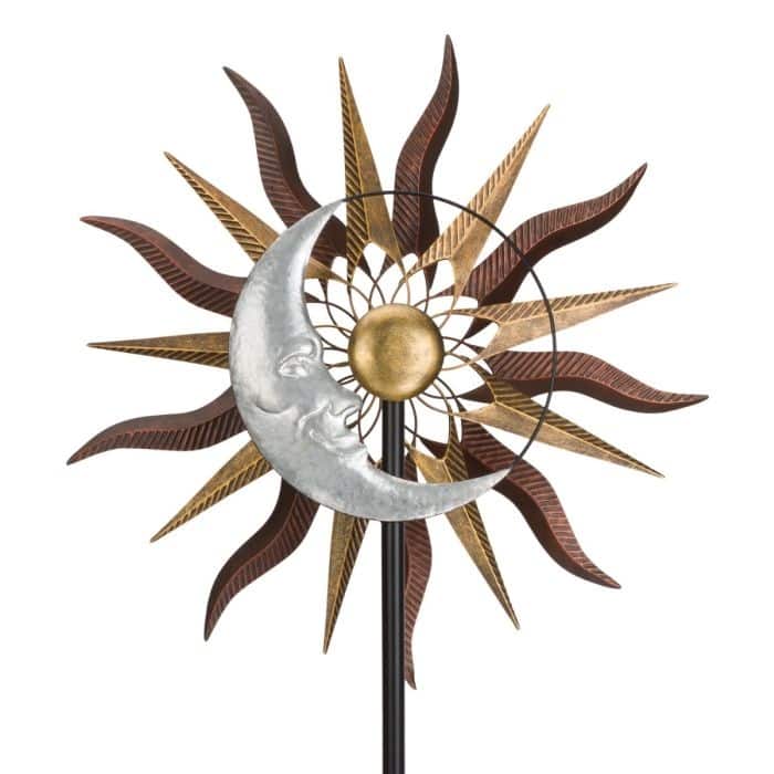 26" Wind Spinner Stake - Sun Moon