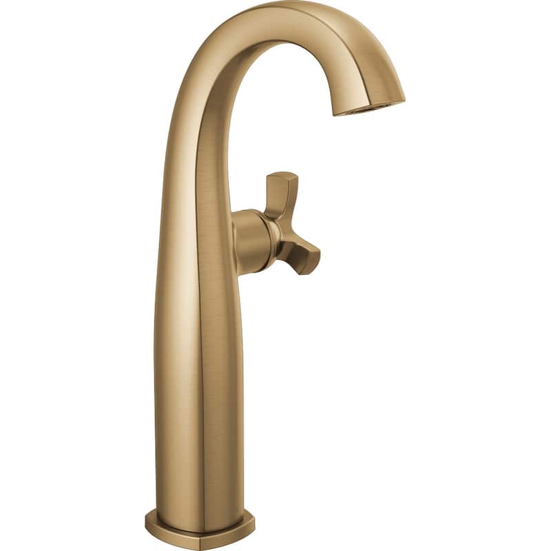 Delta 7776-DST Stryke 1.2 GPM Vessel Single Hole Bathroom Faucet with - Lumicoat Champagne Bronze - Lumicoat Champagne Bronze