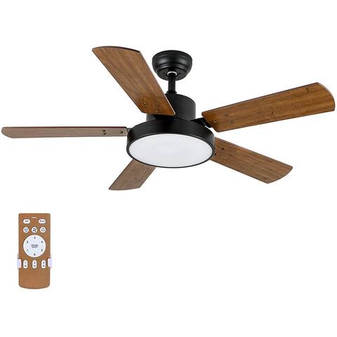Ceiling Fan With LED Light And Remote Control - 23*13*12INCH