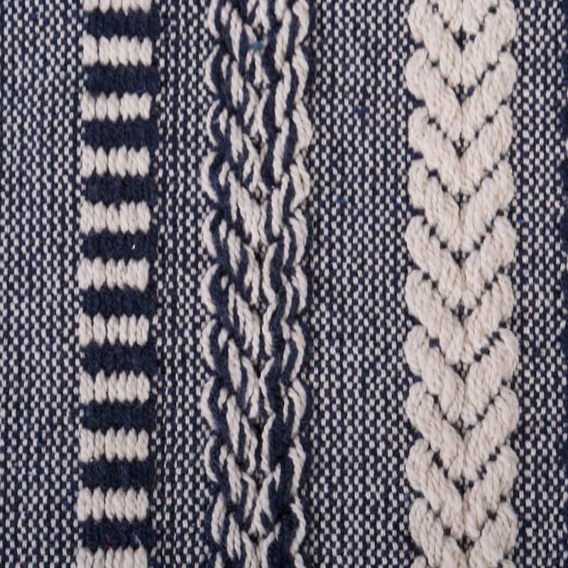 DII Braided Stripe Decorative Throw