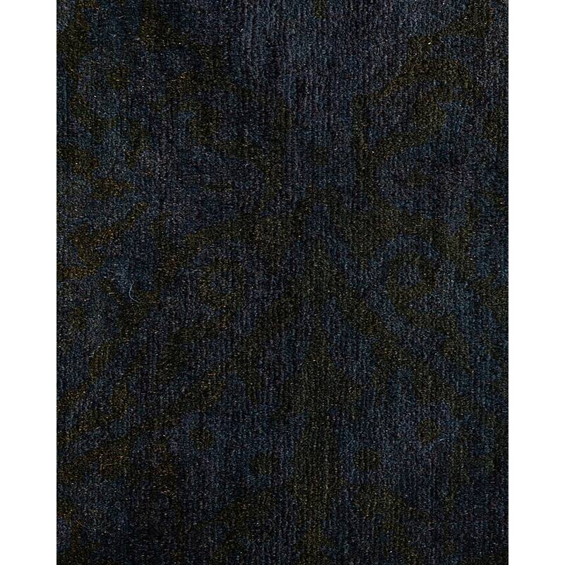 Overton Hand Knotted Wool Vintage Inspired Modern Contemporary Overdyed Brown Area Rug - 8' 1" x 16' 3"