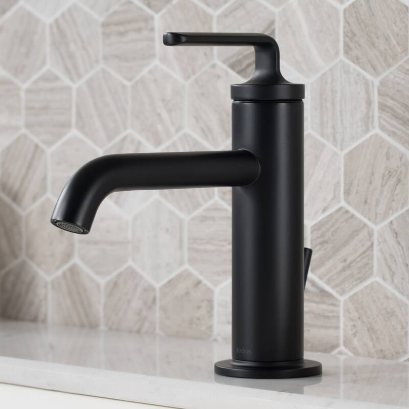 Kraus Ramus 1.2 GPM Single Hole Bathroom Faucet with Pop-Up Drain