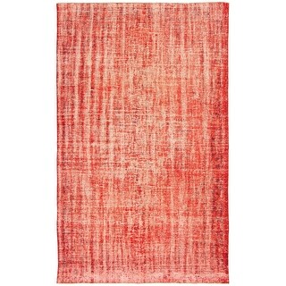 ECARPETGALLERY Hand-knotted Color Transition Red Wool Rug - 6'1 x 9'10 ...