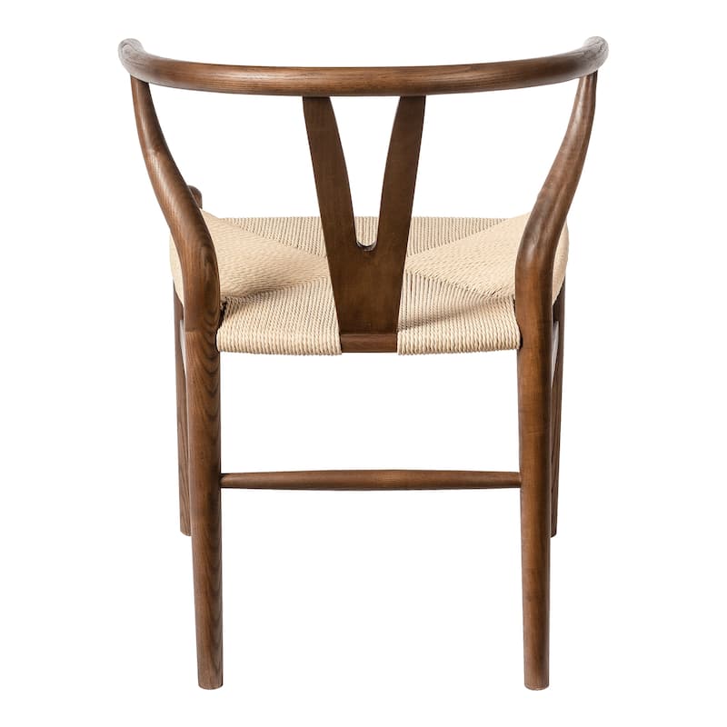 Albany-2 - Black - Natural Papercord Seat (Set of 2)