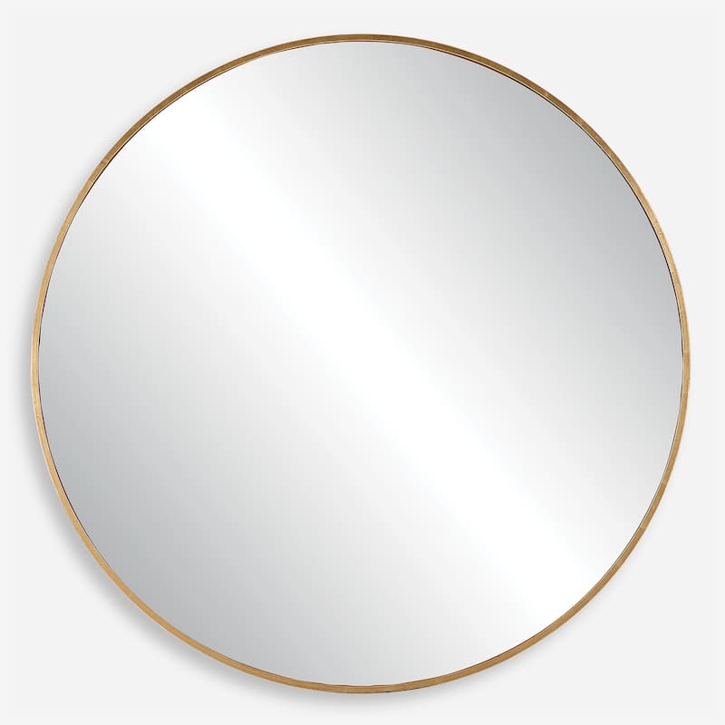 Uttermost 09928 Junius 60" Diameter Circular Flat Accent Mirror - Gold