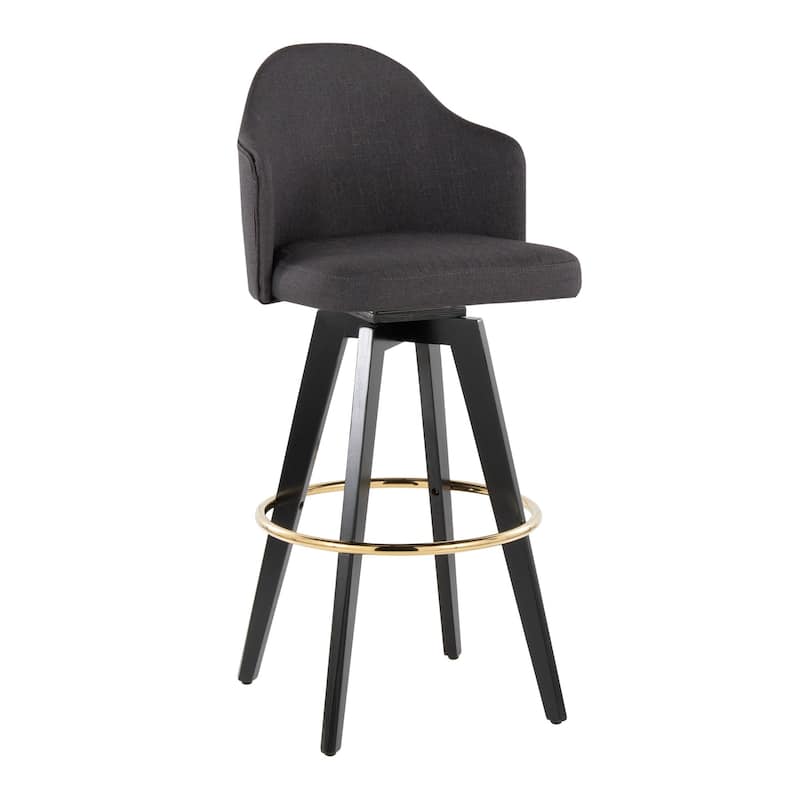 Ahoy Upholstered 30" Fixed-Height Barstool - Set of 2