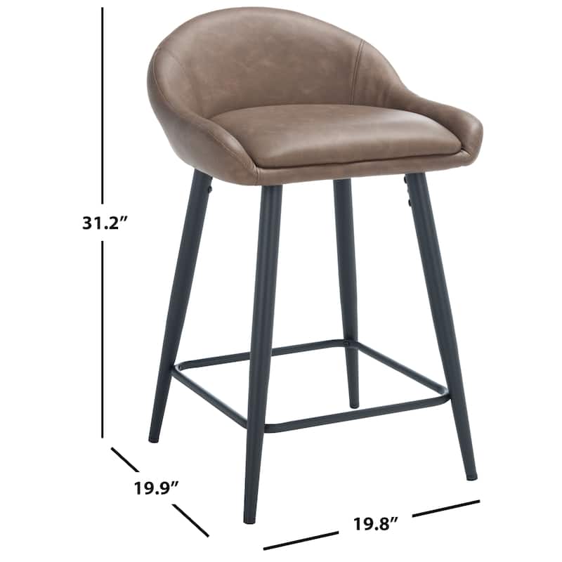 SAFAVIEH Lota 25-inch Counter Stool - 19.8" x 19.9" x 31.2" - 20Wx20Dx31H
