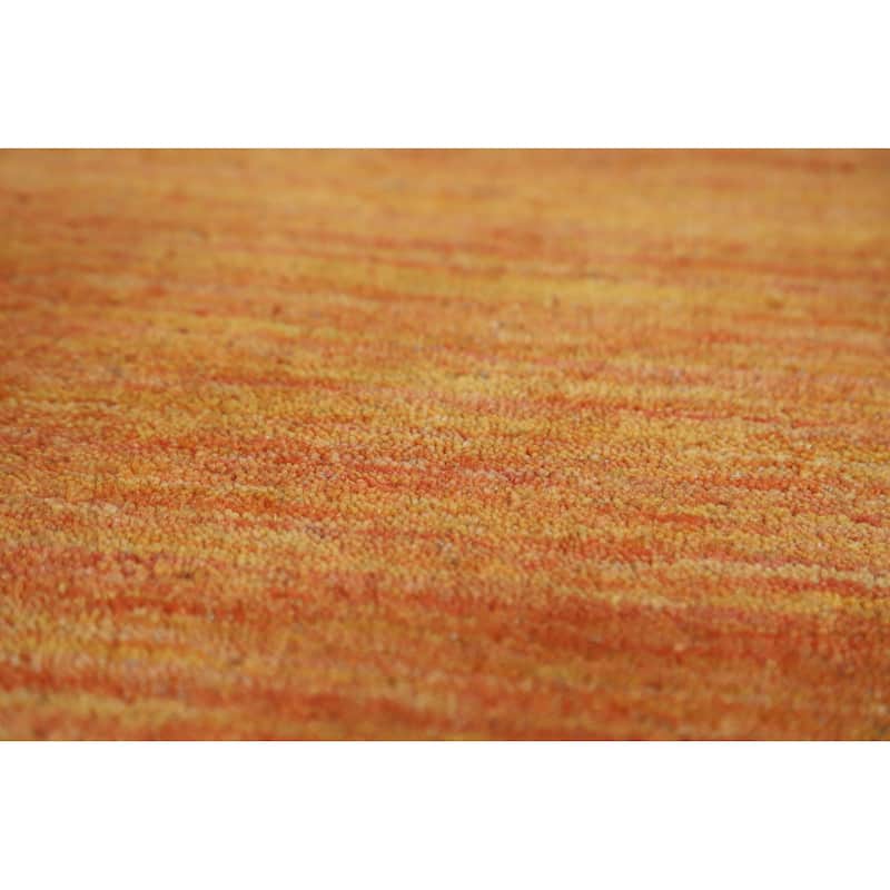 Hand Knotted Oriental 100% Wool Carpet Tribal Tribal Oranges & Rust Gabbeh Area Rug - 7' 8'' X 4' 11''