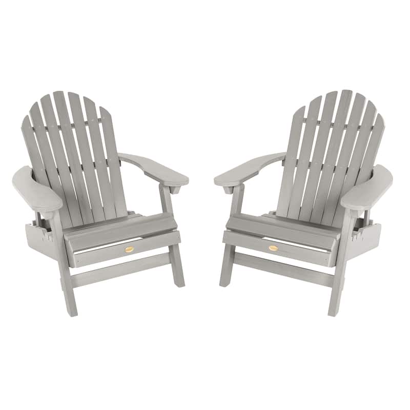 Highwood Hamilton Reclining Adirondack Chairs (Set of 2) - Harbor Gray