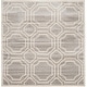 preview thumbnail 79 of 115, SAFAVIEH Amherst Corinne Modern Rug 5' Square - Light Grey/Ivory - Square