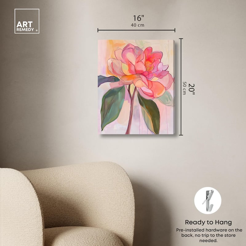 Softly Unfurling I Canvas by Art Remedy, Gallery Wrapped