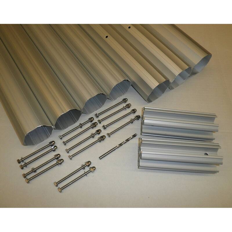 HydroTools Hexagonal Aluminum Solar Cover Reel Tube Kit - 4" x 28' - 4" x 28'
