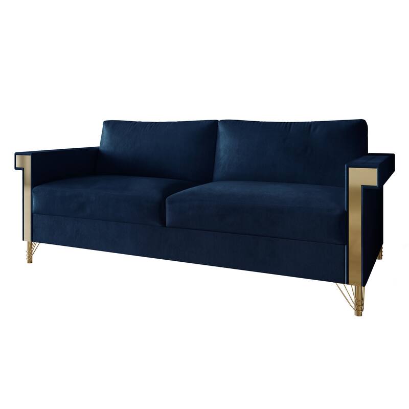 CraftPorch Glam Velvet Upholstered 2-Piece Living Room Set