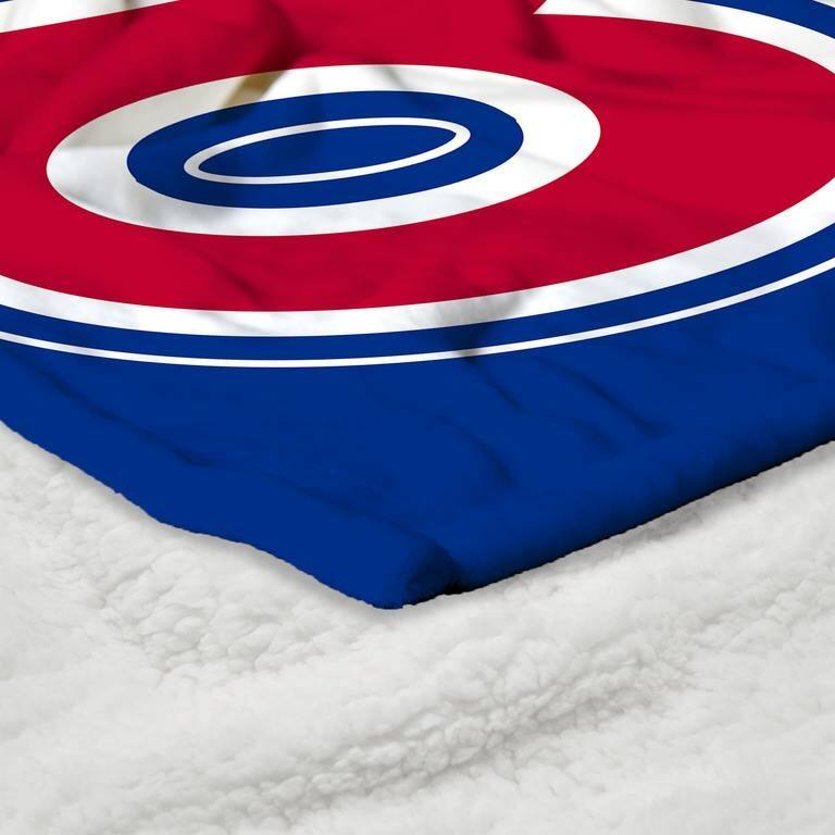 MLB CC Throwback Silk Touch Sherpa Throw Blanket
