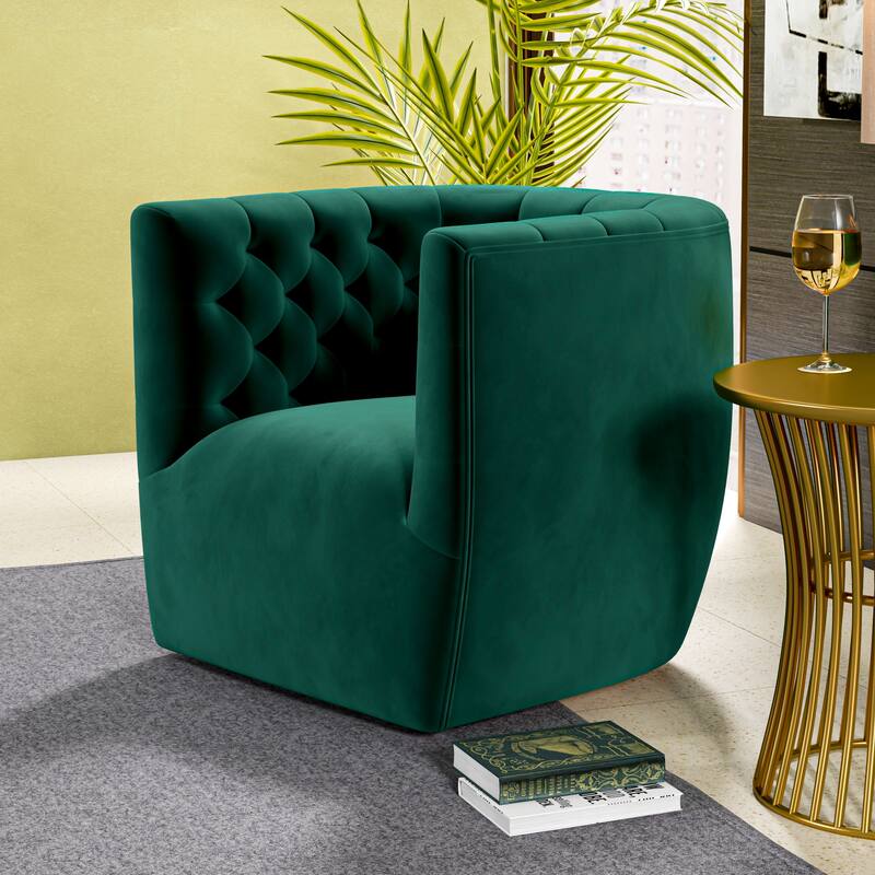 Luxor Mid Century Modern Swivel Accent Comfy Chair