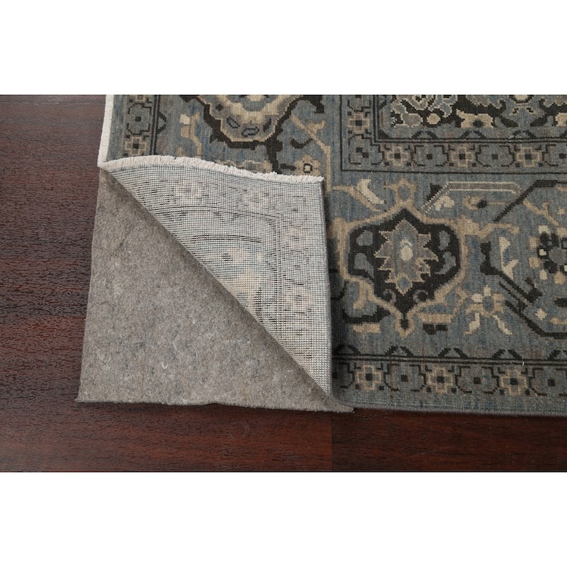 Silver Washed Ziegler Turkish Living Room Area Rug Wool Carpet - 6'7" x 9'10"