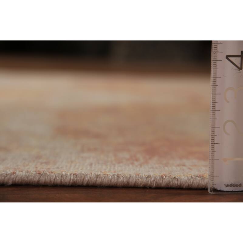 Abstract Indian Rug Hand-Knotted Wool Carpet - 5'2"x 7'4"