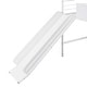 preview thumbnail 4 of 11, Useful Design Metal House Loft Bed With Two-sided writable Wooden Board, Twin Size, White