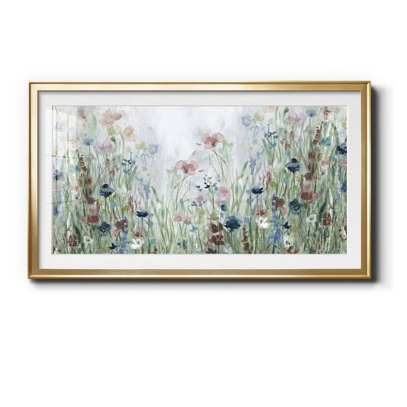 Wildflower Fields- Premium Gallery Framed Print - Ready to Hang - 22.5x42.5 - Gold