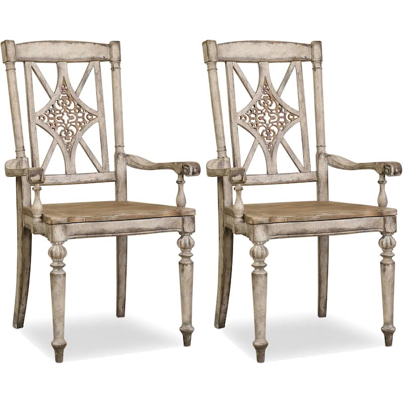 Hooker Furniture 5351-75300-SINGLE 42" Tall Dining Chair from the - Caramel Froth with Paris Vintage