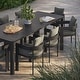 preview thumbnail 11 of 17, Tahoe 9-Piece Outdoor Patio Aluminum Dining Set With Extendable Table by Modway