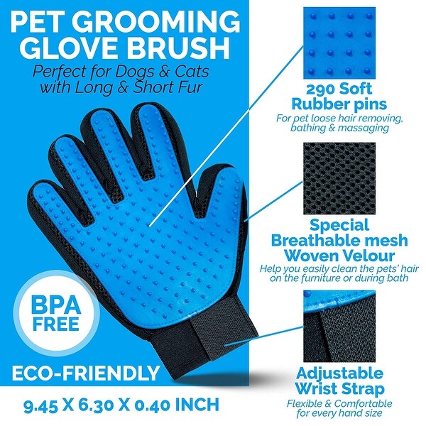 dog brush glove