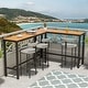 preview thumbnail 11 of 12, Pellebant Patio Outdoor Bar Table Rectangle Pub Table Dining Table