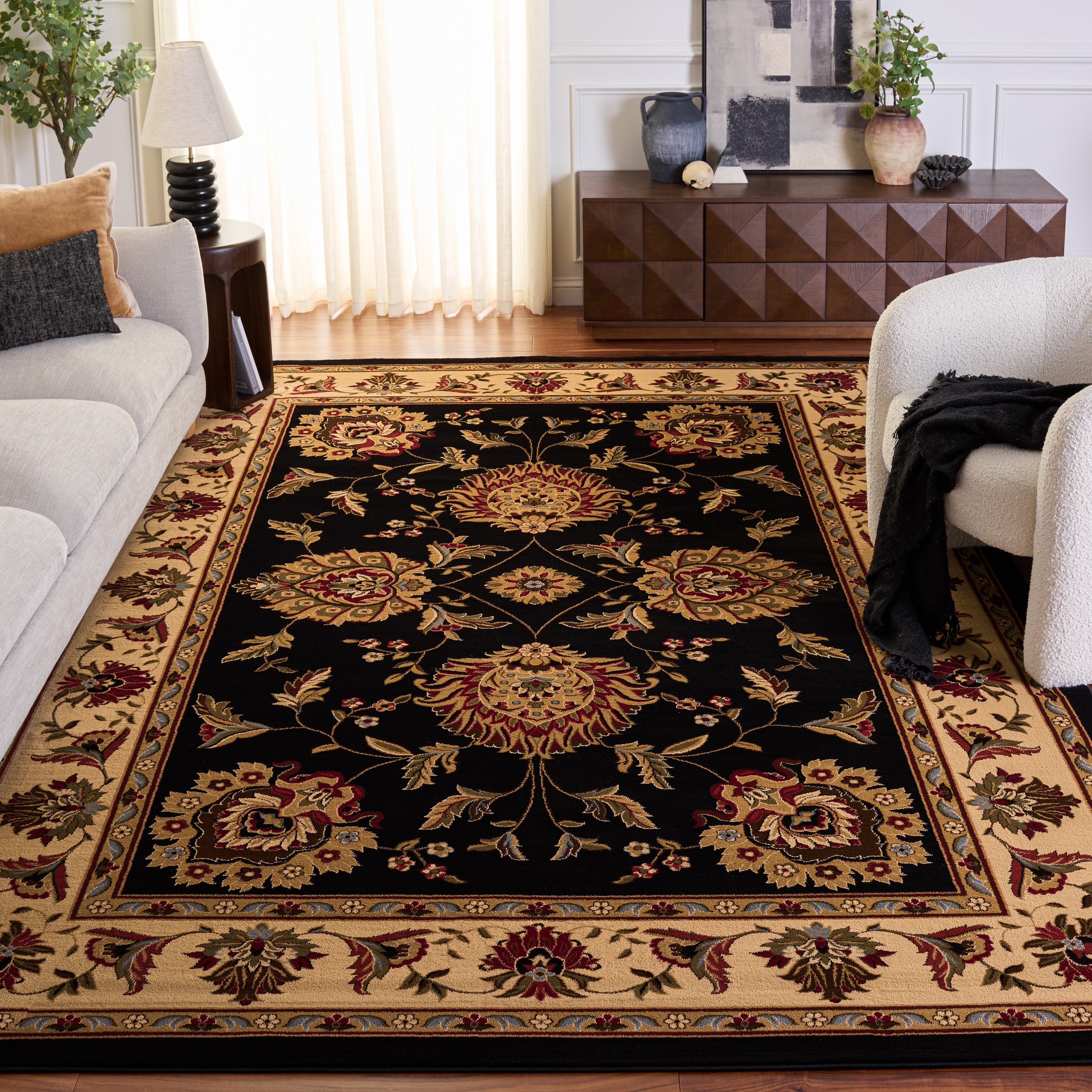 SAFAVIEH, Lyndhurst Olivera Traditional Oriental Rug