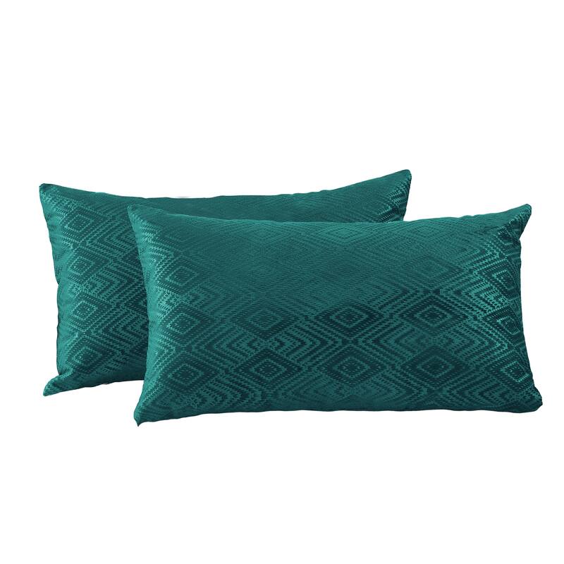 Tonopah Ikat Velvet Throw Pillow Cover Set, NO INSERT