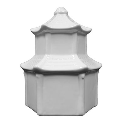 Plaid Ceramic Ready to Paint Pagoda Birdhouse